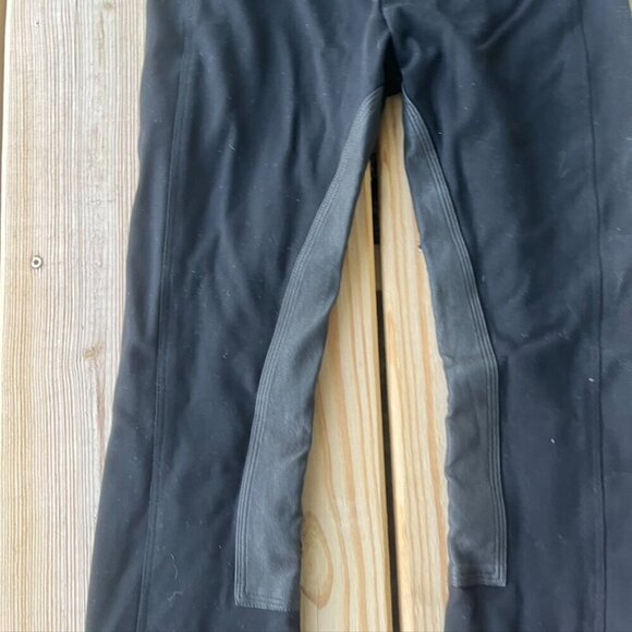 Theory Fixture Ponte Leather Trim Ankle Zip Riding Pants 6 - Picture 5 of 11